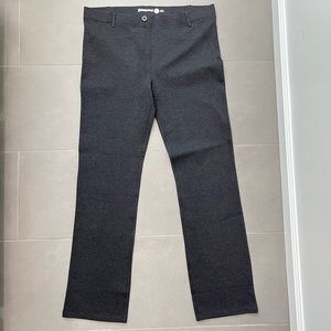 Betabrand Classic Dress Pant Yoga Pant Pull On Boot Cut Charcoal Gray XL - NWOT